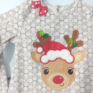 Emily Rose Reindeer Two Piece Outfit size girls 6